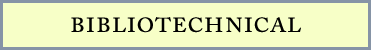 bibliotechnical